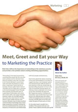 Meet greet and eat your way to marketing the practice